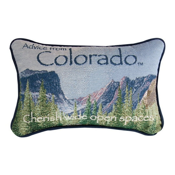 Advice From Colorado Poly Fiber Word Pillow With Multi Finish TWACD