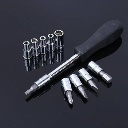 HEMOTON  46 PC Tool Kit Auto Repair Ratcheting Wrenches Vanadium Mechanic Car