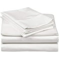 thumbnail image 3 of Luxury Dual Tone Sheet Sets of 4 Piece, 100% Egyptian Cotton 17" Deep Pockets, Two-Tone Color Long Staple Cotton Bedding Sets 400TC Soft & Breatheable - White Solid, Full Size., 3 of 5