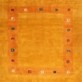 thumbnail image 1 of Ahgly Company Indoor Square Contemporary Dark Orange Abstract Area Rugs, 5' Square, 1 of 6