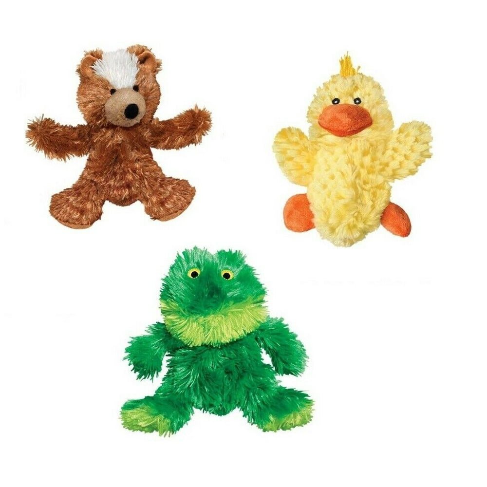 Small Dog Toys Soft Plush Replaceable Squeaker Unstuffed Pick Frog Bear