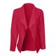 thumbnail image 3 of Gibobby Blazer mujer casual Blazer de ante sintético con cordón frontal abierto para mujer Chamarra delgado para mujer(Rojo,G), 3 of 5