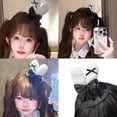 thumbnail image 2 of Top Hat Hairpin Japanese Fashion Bowknot Rabbits Ears Hair Clip Styling Accessory For Women Teens Theme Party, 2 of 8