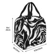 thumbnail image 2 of Yiaed Leopard And Zebra 2 Print Insulated Lunch Bag Reusable Cute Tote Lunch Box, Leakproof Cooler Lunch Bags for Work Office Travel School Picnic, 2 of 5