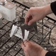 thumbnail image 4 of Outdoor Camping Stoves Rack Portable Stainless Steel Furnace Frame Windshield Multifunctional Picnic BBQ Cooking Accessory Fire Burn Pit Stand Wind Screen, 4 of 7