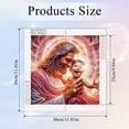 thumbnail image 3 of 4pcs diamond painting kit, religious Jesus 5D DIY creative home wall decoration craft, festive birthday Christmas gift, 3 of 7