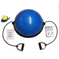 thumbnail image 3 of X Factor 23" Fitness Balance Yoga Ball, Stability Trainer with Pump, 2x Resistance Bands, Workout Chart - Blue, 3 of 3