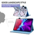 thumbnail image 3 of iPad Air 4 Case, iPad Pro 11 Case, Multi-Angle Viewing Stand PU Folio Protection Case with Auto Sleep/Wake for iPad Pro 11 2021/2020/2018 3rd 2nd 1st Gen, iPad Air 4 10.9 2020, Marble Blocks, 3 of 8