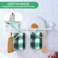 thumbnail image 6 of White and Green Fuzzy Grid Oven Mitts Pot Holders 2 pcs Heat Resistant for Kitchen Baking Grilling, 6 of 7