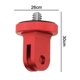 thumbnail image 5 of Adaptador de soporte de metal, adaptador de aluminio de 1/4 de pulgada Adaptador de trípode para soporte de cámara Compatible con GoPro, Sony y otras cámaras de acción Adepaton 221416-1, 5 of 9