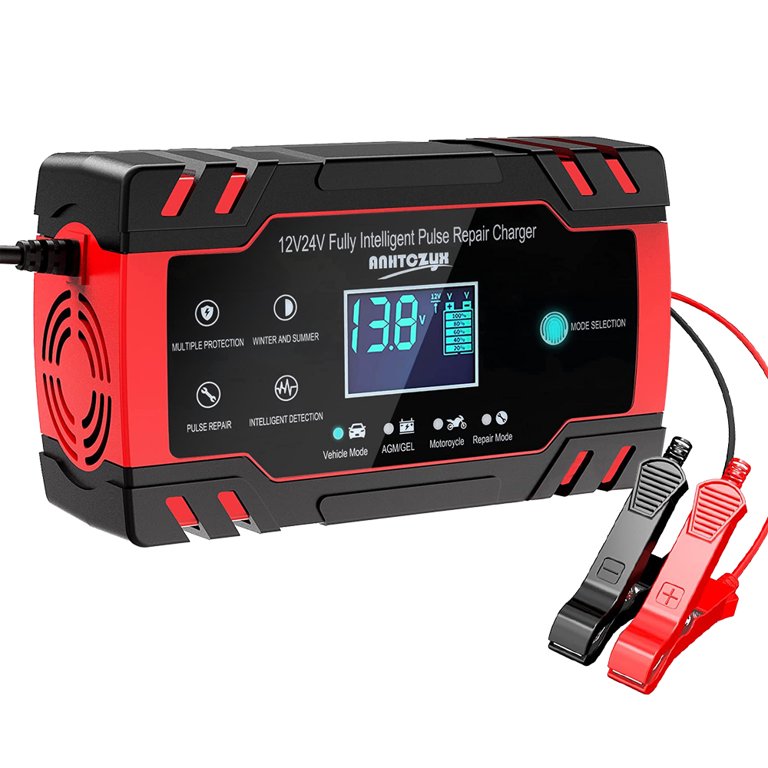 Car Battery Charger 12V/8A 24V/4A Automatic Smart Battery Charger