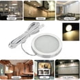 thumbnail image 4 of DC12V 12 LED RV Interior LED Spot Light for Cabinet Camper Van Caravan Motorhome VW T4 T5 RV, 4 Pack, Warm White, 4 of 10