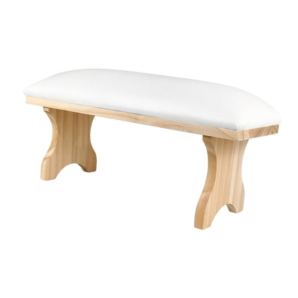 Reposabrazos para uñas, soporte para manicura, equipo para uñas colocado debajo, fácil limpieza, belleza blanco