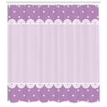 thumbnail image 3 of Ambesonne Mauve Shower Curtain, Old Lace Patterns Polka, 69"Wx84"L, Lavender Lilac, 3 of 3