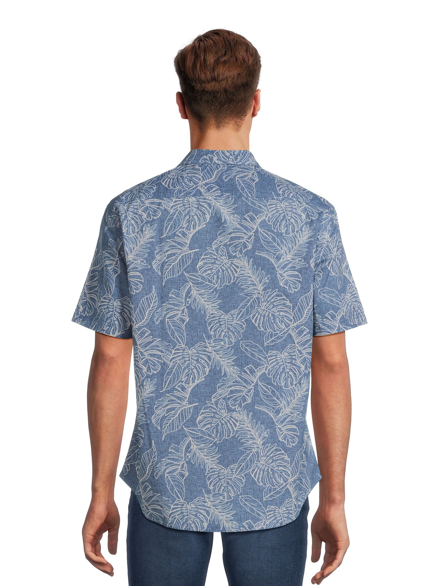 Burnside Men's Printed Woven Top with Short Sleeves, Sizes S-2XL