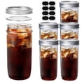 thumbnail image 1 of Mason Jars ComSaf, 700 ml, boca ancha, 6 unidades con bandas de sellado y tapas, 1 of 8