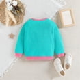thumbnail image 2 of Otqutp Child Autumn Tops Children's Autumn Baby Color Contrast Sweater Fashionable Children's Round Neck Knit Sweaters 1 to 5 Years, 2 of 7