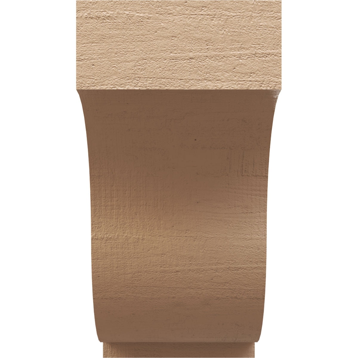 10"W x 20"D x 20"H Classic Van Buren Rough Cedar Woodgrain TimberThane Corbel, Primed Tan