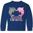 thumbnail image 3 of Inktastic You're Flippin' Fintastic Dolphins Long Sleeve Youth T-Shirt, 3 of 5