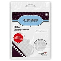 Scrapbook Adhesives 3D Self-Adhesive Foam Squares 308/Pkg-White, .25"X.25"