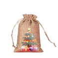 thumbnail image 2 of Christmas Burlap Bag Set Drawstring Advent Calendar Small Cloth Bag Christmas Decoration Gift Bag Candy Bag, 2 of 7
