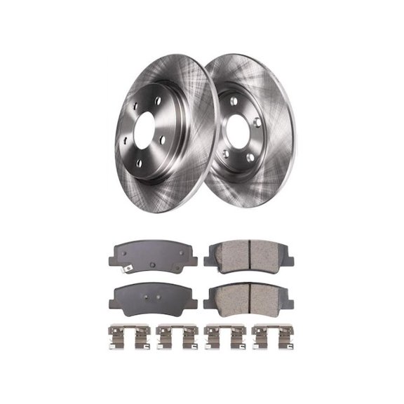 Rear Brake Pad and Rotor Kit - Compatible with 2020 - 2022 Hyundai Sonata Naturally Aspirated 2021