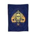 thumbnail image 1 of XMXY Fleece Throw Blanket for Couch, Ace Symbol Creepy Skull Print Lightweight Plush Fuzzy Cozy Soft Bed Blankets and Throws for Sofa, 40"x30" inches, 1 of 1