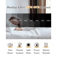 thumbnail image 5 of Brown Black Stripes Blackout Curtains, Light Blocking Print Window Curtains, Farmhouse Vintage Abstract Lines Thermal Insulated Window Drapes for Living Room Kitchen Cafe 2 Panels, 55"W x 39"L, 5 of 9