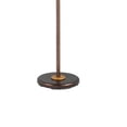 thumbnail image 4 of 3 Way Torchiere Floor Lamp with Frosted Glass shade and Stable Base, Bronze, 4 of 5
