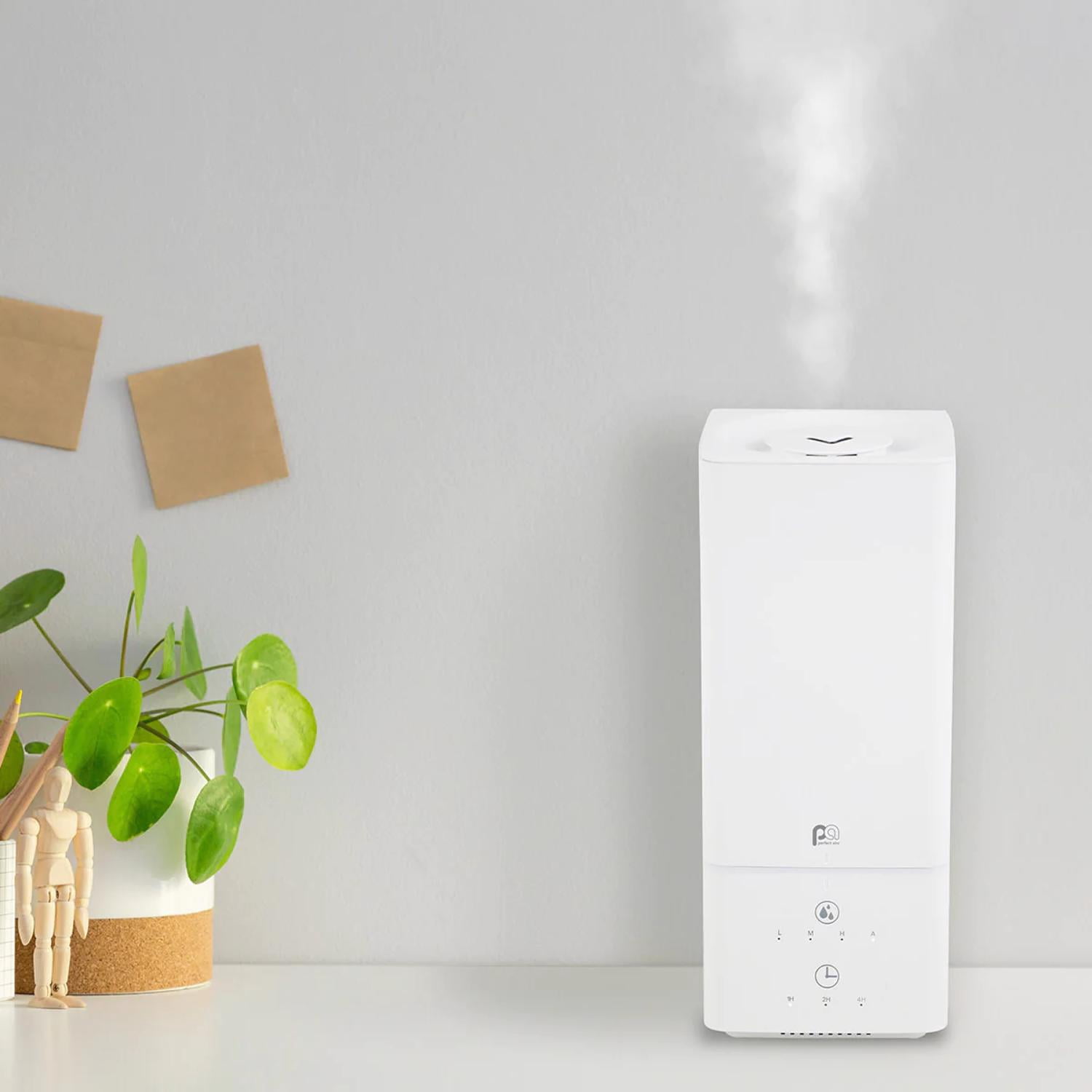 Perfect Aire 0.53 gal 376 Sq Ft Digital Ultrasonic Cool Mist Humidifier W/Night Light