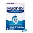 thumbnail image 1 of Tabletas Mucinex 600 mg de guaifenesina de liberación prolongada 40 tabletas, 1 of 9