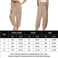 thumbnail image 2 of Pantalones De Yoga Pantalones deportivos de yoga para mujer, pantalones de baile de ballet Harem, ropa de baile de verano para mujer (caqui XL) Ygjytge para Mujer Caqui T L, 2 of 9
