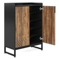 thumbnail image 6 of Kadyn Shoe Storage Cabinet,Shoe Cabinets,Shoe Rack Storage Organizer, Modern Shoe Cabinet with Doors, 5-Tier Modern Shoe Rack Organizer,Brown & Black, 6 of 7