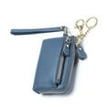 thumbnail image 1 of stanreset Woman Change Short Type Wallet INS PU Leather Zipper Closure Coin Purse Card Holder Carrying Bag Holiday Present Blue, 1 of 8