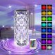 thumbnail image 1 of Lámpara de mesa de cristal regulable con 16 colores Rgb, control remoto, lámpara de mesa recargable con puerto de carga USB, lámpara de cristal del día de San Valentín para vivir, 1 of 5