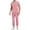 Pink, variant on Mens Scrubs Set Man Solid-Color Pocket Drawstring Pants-drying Gown Protective-Suit Button Short Sleeve Round-Neck Shirts Sets ,Light Blue,M