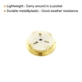 thumbnail image 4 of Uxcell 1.1" Mini Indoor Outdoor Thermometer Round Temperature Monitor Room Gauge, Gold, 4 of 5