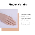 thumbnail image 3 of Mano Femenina De Silicona Realista, Mano Falsa, Mano De Maniquí Femenina De Silicona Y Flexible Para Exhibición De Joyas, Práctica De Arte De Uñas, Accesorios De, 3 of 7