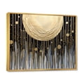 thumbnail image 2 of Designart Abstract framed wall art decor, Abstract framed wall art Print, Abstractions of the Golden Sun I , Extra large Modern Gold framed wall art, 40x30 inches Gold Frame, 2 of 5