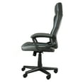thumbnail image 3 of Elama High Back Faux Leather Adjustable Office Chair in Black, 3 of 5