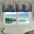 thumbnail image 6 of Misty Forest Kitchen Valances for Windows, Pine Trees Gray Foggy Vintage Rustic Bathroom Window Valances 60x18 Inch Rod Pocket Window Treatments Valance Curtains for Living Room Bedroom Decor, 6 of 9