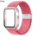 thumbnail image 1 of LEIXIUER Nylon Band for Apple Watch Bands with Case 45mm 41mm, Adjustable Braided Solo Loop with Glass Screen Protector Case ,Soft Wristband Stretch Nylon Elastic Strap for Apple Watch Series 7 45 mm, 1 of 6