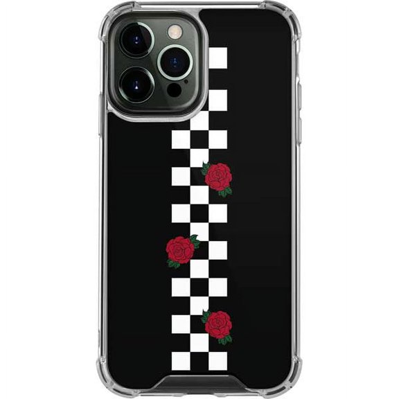 Skinit Checkerboard Rose Checkerboard iPhone 13 Pro Max Clear Case