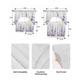 thumbnail image 6 of Lavender Kitchen Curtains Sets 36 Inch Length with Valance, Pastoral Pastel Purple Pink Wildflower Swag Valances and Tiers Curtain Set Drapes Swag Curtains for Living Room, Bathroom, Bedroom, Cafe, 6 of 6