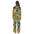 thumbnail image 3 of FORMRS Womens Pajama Set Long Sleeve Top and Pants with Pockets Soft Comfy Lounge Sleepwear, Sizes S-2XL, Floral Black Cats Pattern, 3 of 7
