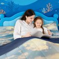 thumbnail image 4 of meiyoeat Ocean Waves Full Size Comforter Sets,Coastal Style Bedding Comforter Set For Girl,Reversible,3pcs,1 Comforter and 2 Pillowcases, 4 of 7