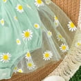 thumbnail image 6 of TOWED22 Baby Girl Clothes Newborn Romper Dress Infant Lace Ruffle Sleeveless Summer Outfits with Headband 0-12 Months Green,12-18 M, 6 of 7