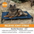 thumbnail image 6 of K&H Pet Products Original Pet Cot Elevated Dog Bed Blue/Black Mesh X-Large 50 X 32 X 9 Inches, 6 of 10