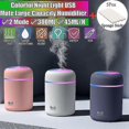 thumbnail image 4 of Nuevo humidificador de gran capacidad de 300 ml con luz colorida USB, 4 of 5