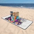 thumbnail image 6 of LNWH Bath Towel, Interesting Graffiti Painting Pattern Absorbent Coral Fleece Bath Towel for Bathroom, Gym, Beach-27x55in, 6 of 8